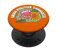 crescere pensieri positivi felice margherita primavera estate stile anni '70 PopSockets PopGrip Adesivo