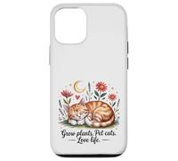 Crescere Piante Pet Cats Love Life Carino Giardinaggio Amante Gatto Custodia per iPhone 12/12 Pro