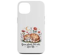 Crescere Piante Pet Cats Love Life Carino Giardinaggio Amante Gatto Custodia per iPhone 13