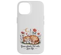 Crescere Piante Pet Cats Love Life Carino Giardinaggio Amante Gatto Custodia per iPhone 14