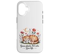 Crescere Piante Pet Cats Love Life Carino Giardinaggio Amante Gatto Custodia per iPhone 16