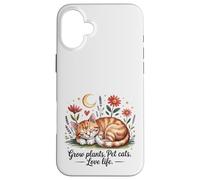 Crescere Piante Pet Cats Love Life Carino Giardinaggio Amante Gatto Custodia per iPhone 16 Plus