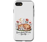 Crescere Piante Pet Cats Love Life Carino Giardinaggio Amante Gatto Custodia per iPhone SE (2020) / 7 / 8