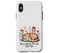 Crescere Piante Pet Cats Love Life Carino Giardinaggio Amante Gatto Custodia per iPhone X/XS
