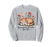 Crescere Piante Pet Cats Love Life Carino Giardinaggio Amante Gatto Felpa