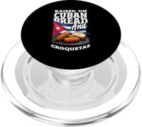 Crescere su pane cubano e croquetas divertenti radici cubane PopSockets PopGrip per MagSafe