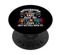 Crescere Un Bambino Con Autismo Facile Detto No Autismo Mamma Puzzle PopSockets PopGrip Adesivo