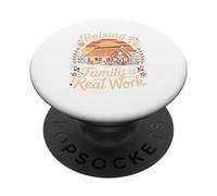 Crescere una famiglia è un vero lavoro Rustico Sunset Farm PopSockets PopGrip Adesivo