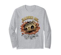 Crescita su Old School Hip Hop Cassette Graffiti Rap Maglia a Manica