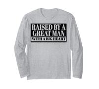 Cresciuto da Un Grande Uomo con Un Grande Cuore Figlio Figlia Bambini Maglia a Manica