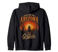 Cresciuto in Arizona con Grazia Cowboy Felpa con Cappuccio