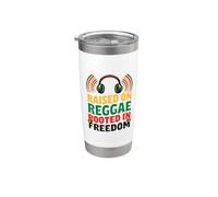 Cresciuto su reggae radicato nella libertà indipendenza giamaica Bicchiere termico in acciaio inox doppia parete