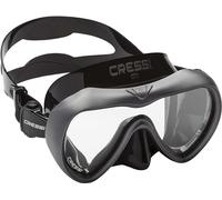 CRESSI A1 Mask Lens Anti Fog - Maschera con Lenti Anti Fog per Immersioni e Apnea, Nero/Grafite, Taglia Unica, Unisex Adulto