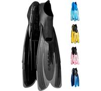 Cressi Agua, Pinne Self Adjusting per Immersioni, Snorkeling e Nuoto Unisex Adulto, Black, 43/44