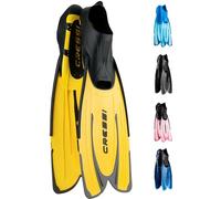 Cressi Agua, Pinne Self Adjusting per Immersioni, Snorkeling e Nuoto Unisex Adulto, Giallo, 45/46