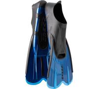 Cressi Agua Short Fins, Pinne Corte Leggere e Reattive per Nuoto/Snorkeling Unisex, Blu/Azzurro, 37/38