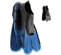 Cressi Agua Short Fins, Pinne Corte Leggere e Reattive per Nuoto/Snorkeling Unisex, Blu/Azzurro, 45/46