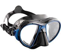 Cressi Air Mask, Maschera Subacquea Professionale Unisex-Adulto, Nero/Blu, Taglia unica