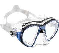 Cressi Air Mask, Maschera Subacquea Professionale Unisex-Adulto, Trasparente/Nero/Blu, Taglia unica