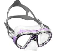 Cressi Air Mask, Maschera Subacquea Professionale Unisex-Adulto, Trasparente/Nero/Lilla, Taglia unica