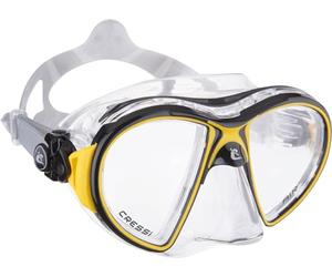 Cressi Air Mask SIL Crystal/Frame Black Yellow