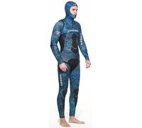 Cressi Apnea, Muta Completa Giacca e Pantalone 3.5mm Uomo, Blu (Camou), L/4