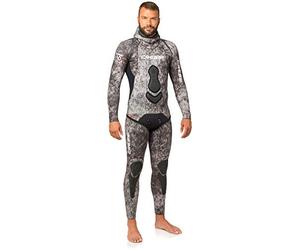 Cressi Apnea, Muta Completa Giacca e Pantalone 5mm Uomo, Mimetico, L/4