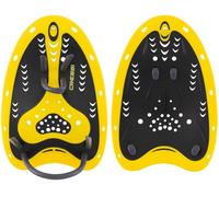 CRESSI Aqua Energy PRO Swim Paddles, Palette per Il Nuoto Unisex Adulto, Nero/Giallo, Taglia Unica