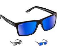Cressi Bahia Floating, Occhiali Galleggianti Sportivi da Sole Polarizzati con Protezione UV 100% Unisex Adulto, Nero/Lente Specchiate Blu