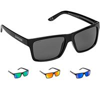 Cressi Bahia Floating Sunglasses, Occhiali Galleggianti Sportivi da Sole Unisex Adulto, Nero/Lente Fume, Unica