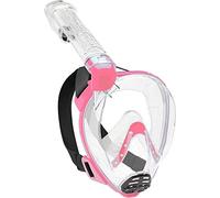 Cressi Baron Full Face Mask - Maschera Snorkeling Integrale Anti Fog - Facciale Comfort con Valvola Scarico e Snorkel Dry, disponibile per Adulti e Bambini
