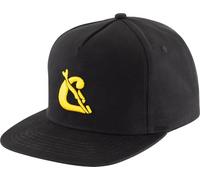 Cressi Baseball Flat cap Black/Yellow - Cappellino da Baseball con Visiera Piatta Realizzato in Cotone e Chiusura Posteriore in PVC, Nero/Giallo, Taglia Unica Unisex