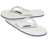 Cressi Beach Flip Flops, Ciabatte Infradito per Spiaggia e Piscina Unisex-Adulto, Bianco, 37/38