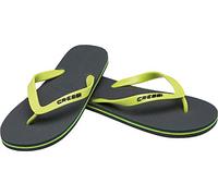 Cressi Beach Flip Flops, Ciabatte Infradito Per Spiaggia E Piscina Unisex Bambini, Verde Scuro Lime, 33 34 EU