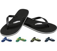 Cressi Beach Flip Flops, Ciabatte Infradito per Spiaggia e Piscina Unisex, Nero, 43/44