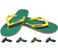 Cressi Beach, Infradito per Piscina Unisex - Adulto, Verde/Giallo, 39/40