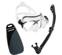 Cressi Big Eyes Evolution & Alpha Ultra Dry, Trasparente/Nero