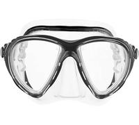 Cressi Big Eyes Evolution Silicone High Quality, Maschera Subacquea di Alta qualità Unisex - Adulto, Trasparente/Nero, Taglia Unica