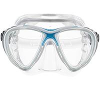 Cressi Big Eyes Evolution Silicone Crystal, Maschera Subacquea di Alta qualità Unisex - Adulto, Trasparente Crystall/Blu, Taglia Unica