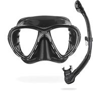 CRESSI Big Eyes Mask - Maschera Subacquea con Vetri Temperati Separati di Grande Affidabilità e Tradizione, Nero/Nero, Taglia Unica, Adulto Unisex