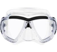 CRESSI Big Eyes Mask Sil Clear/Black - Maschera Singola Big Eyes per Immersioni e Snorkeling, Trasparente/Nero, Taglia Unica, Adulti