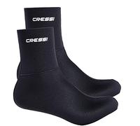 Cressi Black Neoprene Socks Resilient - Calzari per Immersione in Neoprene Ultra Stretch Nero da 5 mm, L (42/43/37 EU), Unisex Adulti