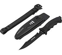 Cressi Borg Knife Black Blade Coltello Subacqueo, Unisex - Adulto, Nero, 26.5 cm