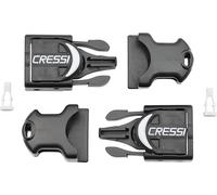 Cressi Fibbie di Ricambio per Pinne Reaction Frog Plus - NUOVO