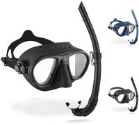 Set da immersione Cressi Calibro + Corsica nero