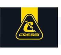CRESSI Carpet 100X70cm Black/Yellow - Tappeto di Benvenuto Ingresso Esterno e Interno per Negozi e Uffici, Antiscivolo e Lavabile in Lavatrice, Ultra Assorbente, Nero/Giallo, 100X70cm