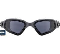 CRESSI Clear Eyes Goggles Black/Grey Smoked Lens, Occhialini da Nuoto in Puro Silicone con Trattamento Molecolare Antiappannamento Unisex Adulto, Nero/Grigio Lenti fumé, Unica