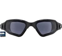 CRESSI Clear Eyes Goggles Black Smoked Lens, Occhialini da Nuoto in Puro Silicone con Trattamento Molecolare Antiappannamento Unisex Adulto, Nero/Nero Lenti fumé, Unica