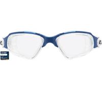 CRESSI Clear Eyes Goggles Clear/Blue - Occhialini da Nuoto Unisex In Puro Silicone con Trattamento Molecolare Antiappannamento delle Lenti, Trasparente/Blu Lenti Chiare, Taglia Unica
