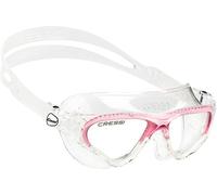 Occhialini nuoto Cressi Cobra bianco rosa con lenti trasparenti